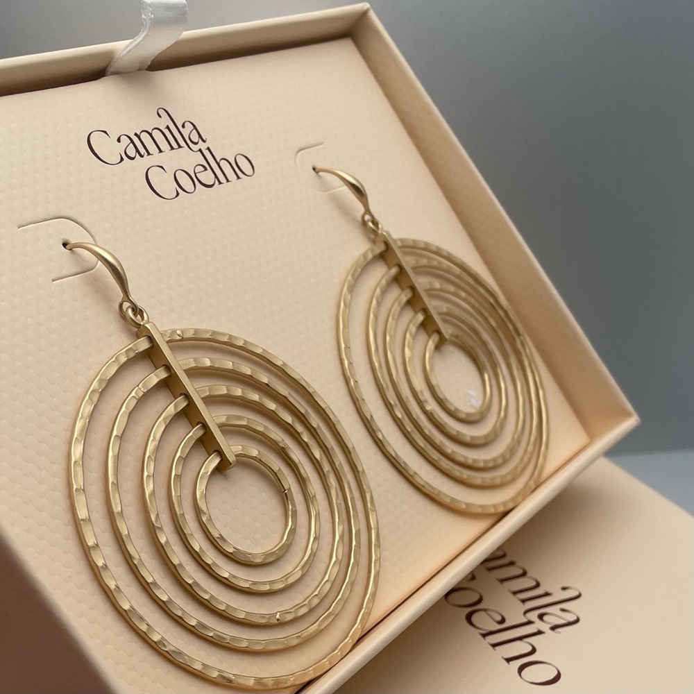 Camila Coelho Gold Hoop Earrings